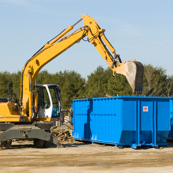 what happens if the residential dumpster is damaged or stolen during rental in De Young